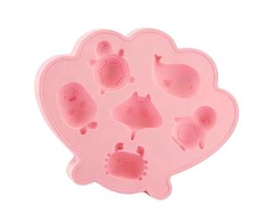 Vassoio per creature acquatiche 6 cavità Facile da sformare per preparare bevande Cioccolato Lavabile in lavastoviglie Ghiaccio fuso