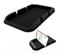 Vassoio per cruscotto, 3 in 1, per auto, colore nero, antiscivolo, per cruscotto, auto, cruscotto, multifunzione, antiscivolo, per decorazioni auto, case, cucina, camera da letto