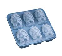 Vassoio per cubetti di ghiaccio 3D Gesù - Stampo religioso in silicone per preghiera, mini creatore di ghiaccio antiaderente a 6 cavità, nuovo dispositivo di raffreddamento per bevande cristiane, per