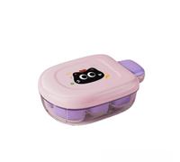 Vassoio per cubetti di ghiaccio a prova di perdite con coperchio, in silicone flessibile per uso alimentare, facile da premere e rilasciare per cubetti perfetti, sicuro nel congelatore e design