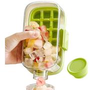 Vassoio per cubetti di ghiaccio Bicchiere - Preparazione per caffè freddo 2 in 1 | Stampo per cubetti di ghiaccio, per viaggiatori, ufficio, feste, campeggio, spiaggia, picnic, strada, appartamento