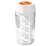 Vassoio per cubetti di ghiaccio con coperchio - Design anti-fuoriuscita, stampo per ghiaccio di grande capacità da 500 ml, a prova di perdite e poco ingombrante, per congelatore per casa, appartamento