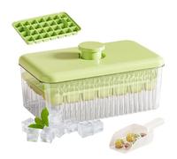 Vassoio per cubetti di ghiaccio con coperchio e vassoio portaoggetti | Facile rimozione dei cubetti di ghiaccio - Accessorio da cucina per preparare bevande fredde come succhi, vino, caffè e borbone