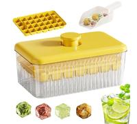 Vassoio per cubetti di ghiaccio con coperchio e vassoio portaoggetti - Macchina per il ghiaccio protetta per congelatore - Accessorio da cucina per preparare cocktail, vino e frutta ghiacciata