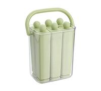 Vassoio Per Cubetti Di Ghiaccio Con Coperchio - Forma Lunga In Silicone Riutilizzabile - Stampo Per A Stecco - Per Bere, Cibo, Frutta, Bevande, Campeggio, Picnic, Casa, Conre In Estate