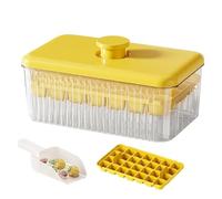 Vassoio per cubetti di ghiaccio con coperchio,Macchina per il ghiaccio protetta per congelatore | Accessorio da cucina per la preparazione di bevande fredde come succhi, vino, caffè e