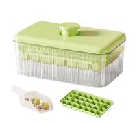 Vassoio per cubetti di ghiaccio con coperchio, stampo per cubetti di ghiaccio con coperchio per congelatore, accessorio da cucina per preparare bevande fredde come succhi, vino, caffè e borbone