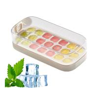 Vassoio Per Cubetti Di Ghiaccio Con Coperchio,Vassoi Gelati Riutilizzabili - Contenitore Flessibile Per Modellare Cibo Per Cocktail Whiskey Caffè Bevande Frigo