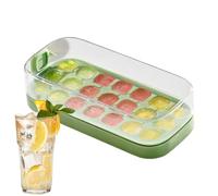 Vassoio Per Cubetti Di Ghiaccio Con Coperchio | Vassoio Silicone Per Cubetti Di Ghiaccio 21 Scomparti Per Congelatore | Contenitore Flessibile Per Modellare Cibo Per Cocktail Whiskey Caffè Bevande Fri