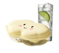 Vassoio per cubetti di ghiaccio con coperchio, whisky cubi morbidi- Cloud Face Food Grade Ice Soft con coperchio| Utensili da cucina multifunzionali, refrigeratori da campeggio per yogurt e cioccolato