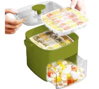 Vassoio per cubetti di ghiaccio congelatore,Stampo per cubetti di ghiaccio - Design a pressatura per rilascio facile da realizzare cubetti di ghiaccio, ideale per la vita quotidiana e