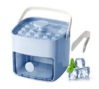Vassoio per cubetti di ghiaccio,Doppio strato riutilizzabile con coperchio pressabile,Piccolo secchiello per blocchi di ghiaccio | per rinfrescare bourbon e cocktail caffè vino camper viaggio