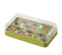 Vassoio per cubetti di ghiaccio formato blocco, grande capacità a prova di perdite, per congelatore con coperchio, ideale per cocktail borbone vino vacanze in spiaggia casa ristorante