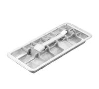 Vassoio per cubetti di ghiaccio in acciaio inossidabile, stampo per cubetti di ghiaccio per cucina, vassoio 18 scomparti in acciaio inossidabile, facile da staccare con levette per l'estrazione dei