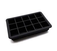 Vassoio per cubetti di ghiaccio in silicone con coperchio, facile rilascio, 15 cubi, perfetto per whisky, tè al latte, nero, nessun disordine, design durevole