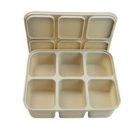 Vassoio per cubetti di ghiaccio in silicone con coperchio per una facile rimozione e prevenzione degli odori, design salvaspazio per casa, cucina o ufficio, sala pausa essenziale