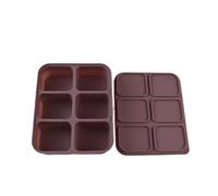 Vassoio per cubetti di ghiaccio in silicone con coperchio per una facile rimozione e prevenzione degli odori, design salvaspazio per casa, cucina o ufficio, sala pausa essenziale
