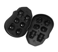 Vassoio per cubetti di ghiaccio in silicone: non stampo, grandi cubetti di fusione lenti, design flessibile a prova di perdite per un facile rilascio, uso versatile per