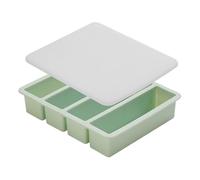 Vassoio per cubetti di ghiaccio in silicone per congelatore | Stampi per cubetti di ghiaccio quadrati con coperchio per bevande fresche | Accessori per bevande fresche e strumenti di preparazione di