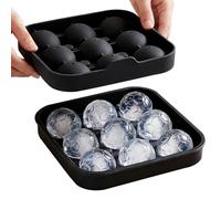 Vassoio per cubetti di ghiaccio, in silicone riutilizzabile con 9 alveoli, facile rilascio, accessorio per caffè, per feste, riunioni, celebrazioni, casa, frigo, acqua e