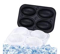 Vassoio per cubetti di ghiaccio in silicone, stampo per ghiaccio a stampo per cioccolato, stampo per palline di ghiaccio in silicone di calcio, rugby, pallacanestro, per cioccolato