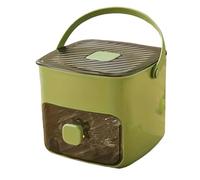 Vassoio per cubetti di ghiaccio manuale, 48 celle, grande formato, doppio strato, in plastica alimentare, adatto per frigorifero, ideale per whisky, cocktail e cucina (1, verde)