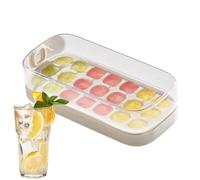 Vassoio Per Cubetti Di Ghiaccio - Prodotto Riutilizzabile Con Copertura,Contenitore Flessibile Per Modellare Cibo Per Cocktail Whiskey Caffè Bevande Frigo