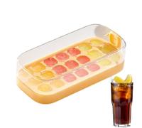 Vassoio Per Cubetti Di Ghiaccio,Prodotto Riutilizzabile Con Copertura - Contenitore Flessibile Per Modellare Cibo Per Cocktail Whiskey Caffè Bevande Frigo