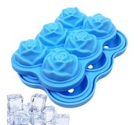 Vassoio per cubetti di ghiaccio rosa, stampi per ghiaccio rosa per cocktail, stampo per cubetti di ghiaccio a forma di in silicone, stampo per sapone per torta da cucina a rilascio facile, 6