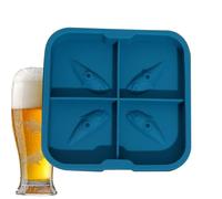 Vassoio Per Cubetti Di Ghiaccio Shark - Cucina In Silicone Da 5 Pollici | Stampo Creativo Per Di - Forma Di Squalo Per Bevande Dessert Snack Per Cubetti Di Ghiaccio Fai-da-te A