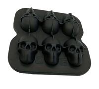 Vassoio per cubetti ghiaccio con teschio a rilascio facile, B | Macchina per cubetti ghiaccio per bevande rinfrescanti, feste Halloween, presentazione bevande uniche,