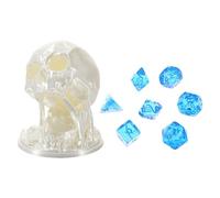 Vassoio per Dadi e Custodia | Torre per Dadi a Teschio Stampa 3D | Accessorio Supporto Da Tavolo Per Giochi Da Tavolo Per Scrivania Adulti Uomini Donne Famiglia Bambini E Ragazzi Scuola Viaggio Auto C