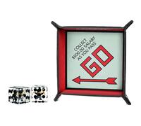 Vassoio per dadi Monopoly e set esclusivo di dadi di qualità premium Mr. Monopol