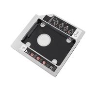Vassoio per disco rigido, alloggiamento SSD HDD SSD in alluminio da 12,7 mm Supporto per alloggiamento disco rigido Supporto per disco rigido 2.5 HDD SATAII SATAII CD-ROM SDD, adattatore DVD
