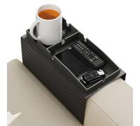 Vassoio per divano con portabicchieri - Vassoio con clip per braccio di divano, tavolo in silicone anti-goccia, per organizzare la casa camera da, soggiorno, spiaggia, pic-nic guardare TV e