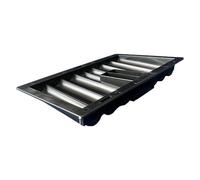 Vassoio per fiche da poker e scaffali, porta fiches da poker, contenitore per fiches da tavolo, supporto per fiches da poker per forniture per feste, nero Texas Holdem Poker