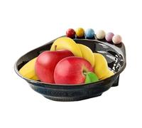 Vassoio per frutta con forchette, grande capacità, con 6 forchette | Ciotola da cucina per frutta per feste in casa, riunioni di famiglia, tè pomeridiano, piccolo spazio abitativo
