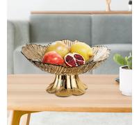 Vassoio per frutta con piedistallo, portatile, pratico, decorativo, da tavolo,
