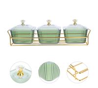 Vassoio per frutta secca: piattini di plastica per caramelle con coperchi,