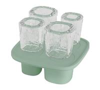 Vassoio per ghiaccio cilindro, stampo per ghiaccio cilindro, vassoio per bevande novità, stampo vuoto a 4 cavità con coperchio, che rende un contenitore per una tazza da 30 oz-40 oz, apparecchio da