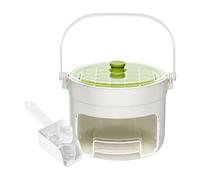 Vassoio per Ghiaccio con Coperchio | 2 vaschette a facile sformatura,Cassetto Porta Ghiaccio per Whisky con Contenitore, e Maniglia - per Freezer, Bar, Festa, Caffè, Whisky