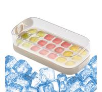 Vassoio Per Ghiaccio Con Coperchio, Contenitore Per Ghiaccio In Silicone Con Coperchio, Flessibile Riutilizzabile Grande Contenitore Per Acqua Caffè Cocktail Bevande Alimenti Frigorifero Casa