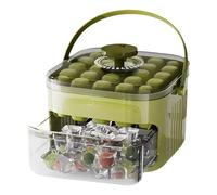 Vassoio per Ghiaccio con Coperchio e Contenitore - Forma per 25 di Ghiaccio con Contenitore e Paletta | da Cucina per Cocktail e Bevande