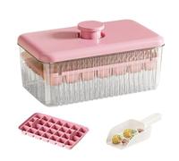 Vassoio Per Ghiaccio Con Coperchio E Contenitore,Prodotto Per Ghiaccio In Freezer Con Copertura - Accessori Cucina, Attrezzi Per Preparare Bevande Fredde Come Succo Vino Caffè Bourbon