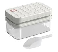 Vassoio Per Ghiaccio Con Coperchio E Contenitore - Stampo Per Cubetti Di Ghiaccio Da 56 Scomparti Per Congelatore Con Paletta,Accessorio Cucina Sicuro Per Alimenti Per Raffreddare Bevande Cocktail Teq