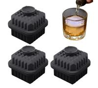 Vassoio Per Ghiaccio Da Whiskey,3 Pezzi Contenitore Portatile Riutilizzabile In Silicone,Vassoio Per Ghiaccio Romboidale - Whiskey Cocktail Bevande Frigorifero Casa Pranzo Interno Famiglia
