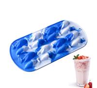 Vassoio per ghiaccio di squalo - Stampo in silicone a forma di squalo 3D unico, creativo di cubi congelati decorativi | Stampo di rilascio facile, multifunzionale per whisky, succo, L