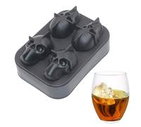 Vassoio Per Ghiaccio, Formine Per Ghiaccio 3D A Teschio Per Vino, Vassoio Silicone Cubetti Bevande Decorazione Halloween Per Casa Cucina Piscina Feste Snack Bibite Fredde Vino Vacanze