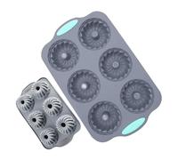 Vassoio per ghiaccio in silicone, 6 cavità, riutilizzabile, per le vacanze, stampo per il ghiaccio a forma di ghirlanda di Natale, vassoio per congelatore, cioccolato, torte, dessert, cibo, whisky