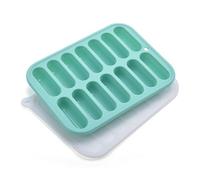 Vassoio per ghiaccio in silicone per uso alimentare con coperchio flessibile stampo per cubetti di ghiaccio da forno salsiccia Maker grande famiglia accessori da cucina